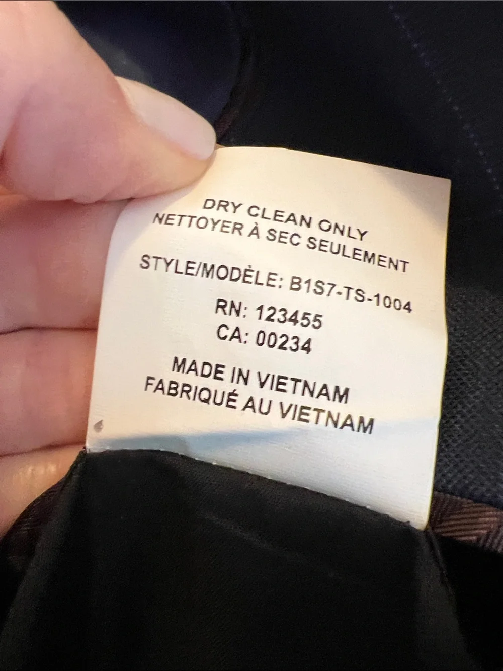 Black Brown 1826 Windowpane Navy Blazer